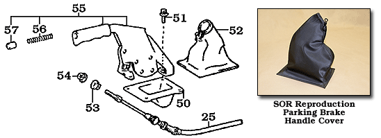1/90-1/98 80 Series Parking Brake Lever Assembly