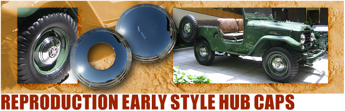 Reproduction Early FJ40 Hub Caps
