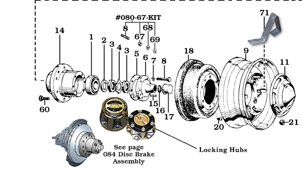 1968-1/90 40, 55, 60 & 62 Series Hub Assembly