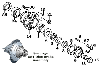 1/90 - 1/98 70 and 80 Series Hub Assembly