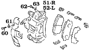 Lang Cruiser Brake Caliper Assembly