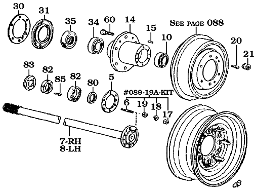 9/75-8/80 Land Cruiser Full Floating Axle