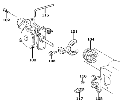 1/90-1/98 80 Series Rear Differential Lock Assembly