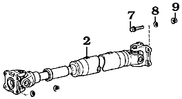 60, 62 and 80 Series Rear Driveshaft