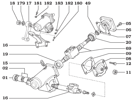 8/80-1984 FJ40 Manual Steering Box