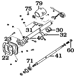 1968-4/72 FJ55 Steering Column Assembly