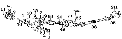1968-4/72 FJ55 Steering Box Assembly