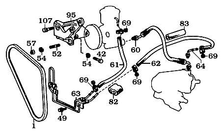 1/79-7/80 55 Series Power Steering Pump Assembly