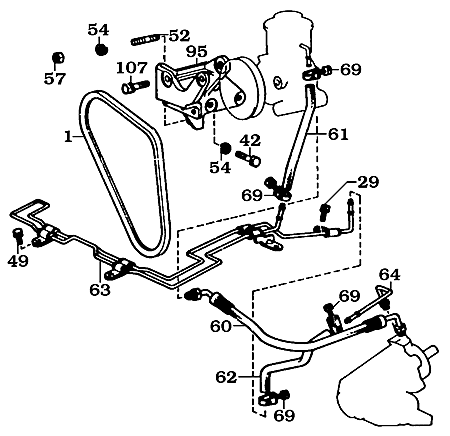 1/79-9/83 FJ40 Power Steering Pump Assembly