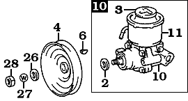 8/80-1/90 FJ60/62 Power Steering Pump