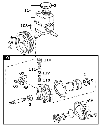 100 Series Land Cruiser Pump Assembly