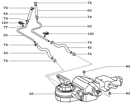100 Series Land Cruiser Rear Heater Assembly