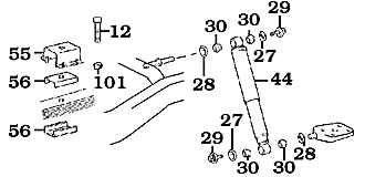 60 Series Land Cruiser Rear Shock Assembly