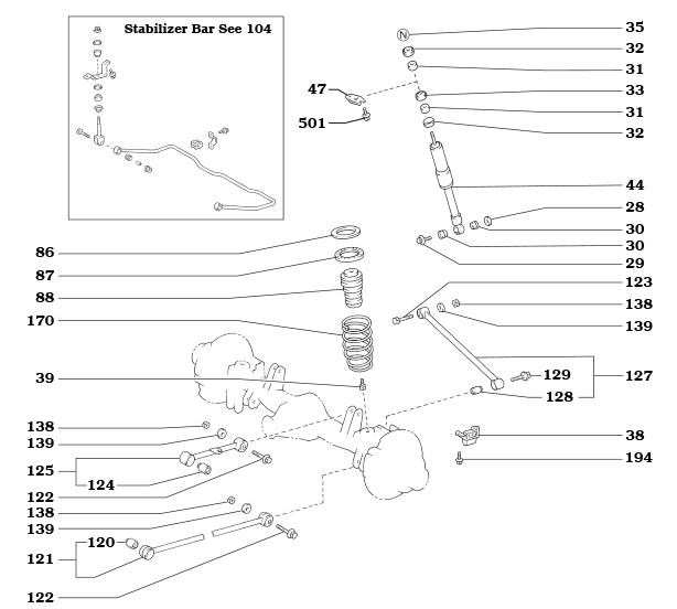 80 Series Land Cruiser Rear Suspension Assembly