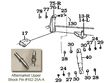 40 Series Land Cruiser Front Shock Absorber Assembly