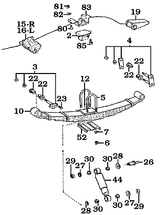 FJ40 Rear Suspension Assembly