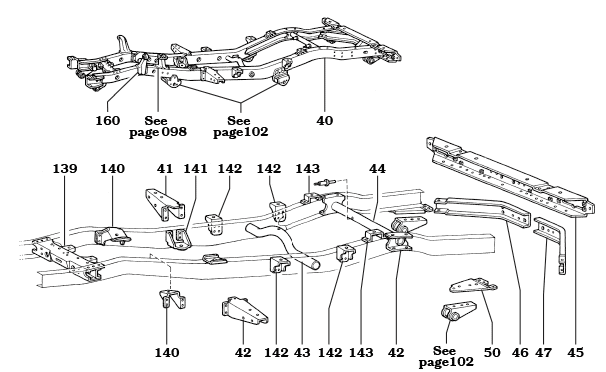 1958-1/79 FJ40 Frame Assembly