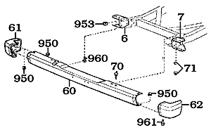 60 Series Land Cruiser Front Bumper - Without Factory Winch