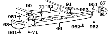 60 Series Rear Bumper Assembly