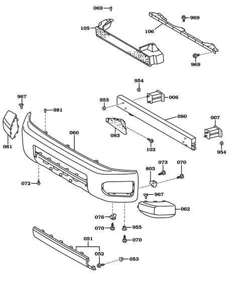 FJ Cruiser Bumper Front Parts