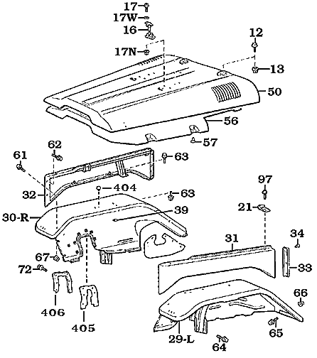 FJ40 Hood and Fender Assembly