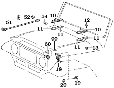 FJ40 Hooks and Hinges