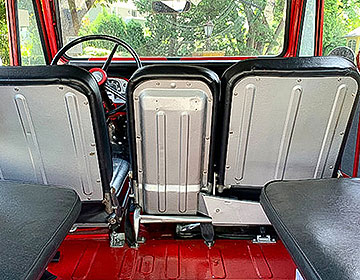 9/71-9/72 FJ40 Front Bench Seat (3 Piece Back, rear view)