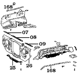 FJ55 Inner Front Fend Wells