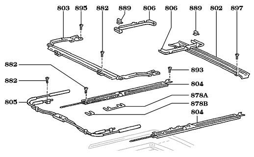 Sun Roof Guide Assembly