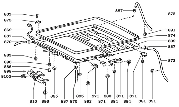 Sun Roof Housing