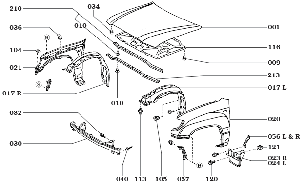 100 Series Front Body Panels