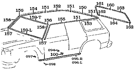 Fj60 and FJ62 Land Cruiser Trim and Wetherstrip