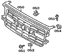 80 Series Grill Assembly