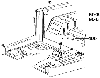 1958-1/79 FJ40 Floor Panels