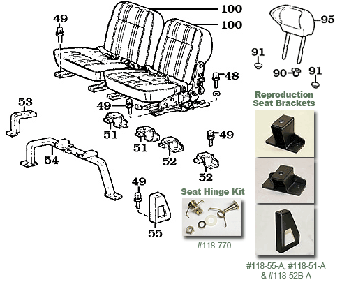 2/72-1978 FJ40 Bucket Seats