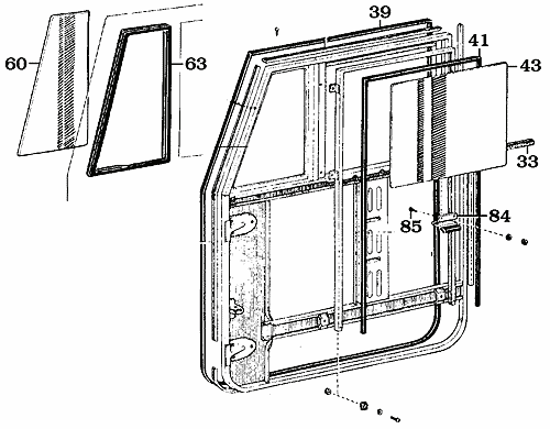 OEM 40 Series Soft Door Window Assembly