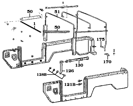 Soft Top Bow Assembly