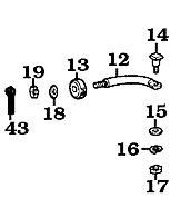 1963-1974 FJ40 Front Door Stopper Assembly