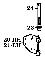 FJ40 Front Door Hinge Pin and Bushing Assembly