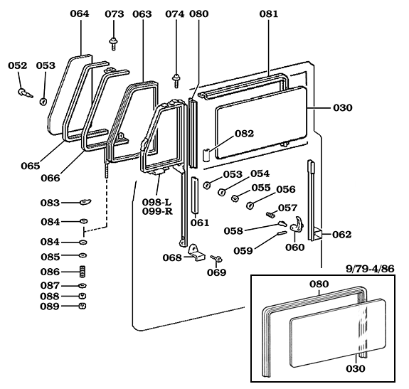 1975-1986 Non-USA With Wind Wing Assembly