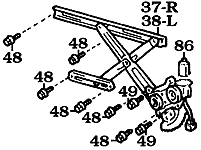 Electric Window Regulator Assembly