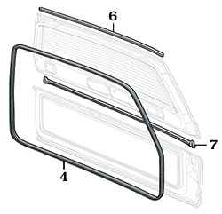 Rear Door Weatherstrip