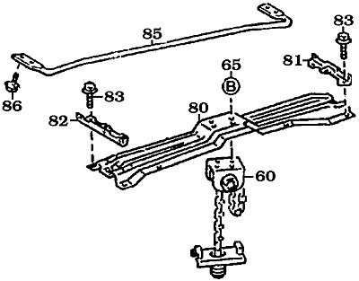 FJ80/FZJ80 Spare Tire Carrier