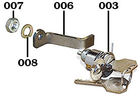 1964-12/74 Rear Door Lock