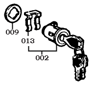 Left Door Cylinder Lock