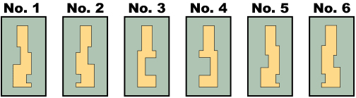 Land Cruiser Key Blank Cut-Away Chart