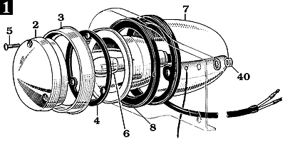 1963-1967 FJ45 Pickup Tail Lamp Assembly
