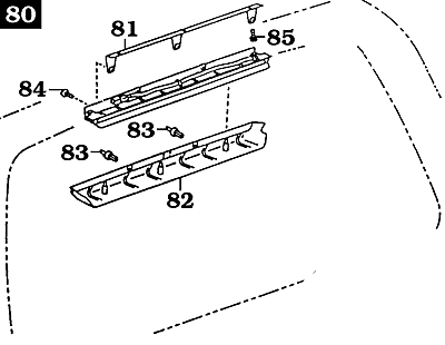 8/92-1/98 3rd Stop Light Assembly