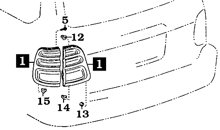 UZJ100 Tail Light Assembly