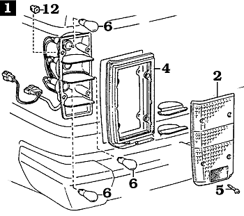 FJ60 and FJ62 Tail Light Assembly